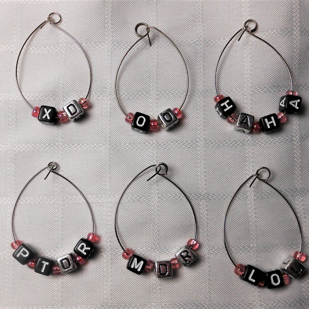 No. 5 - Handmade identifiers for wine glasses or stemmed glasses